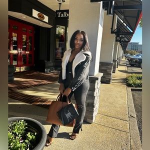 Shearling Denim Jacket